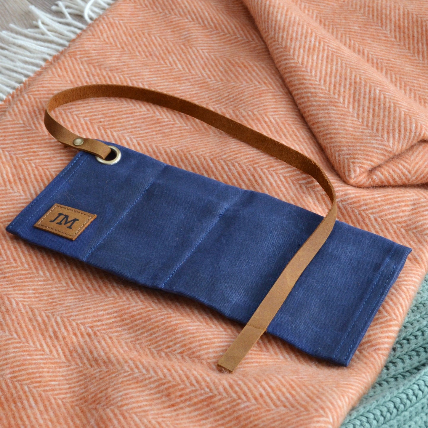 Monogram Waxed Canvas Watch Roll