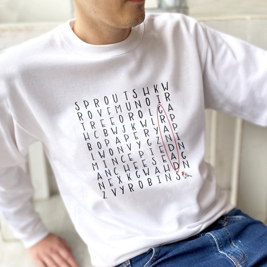 Personalised Word Search Christmas Jumper
