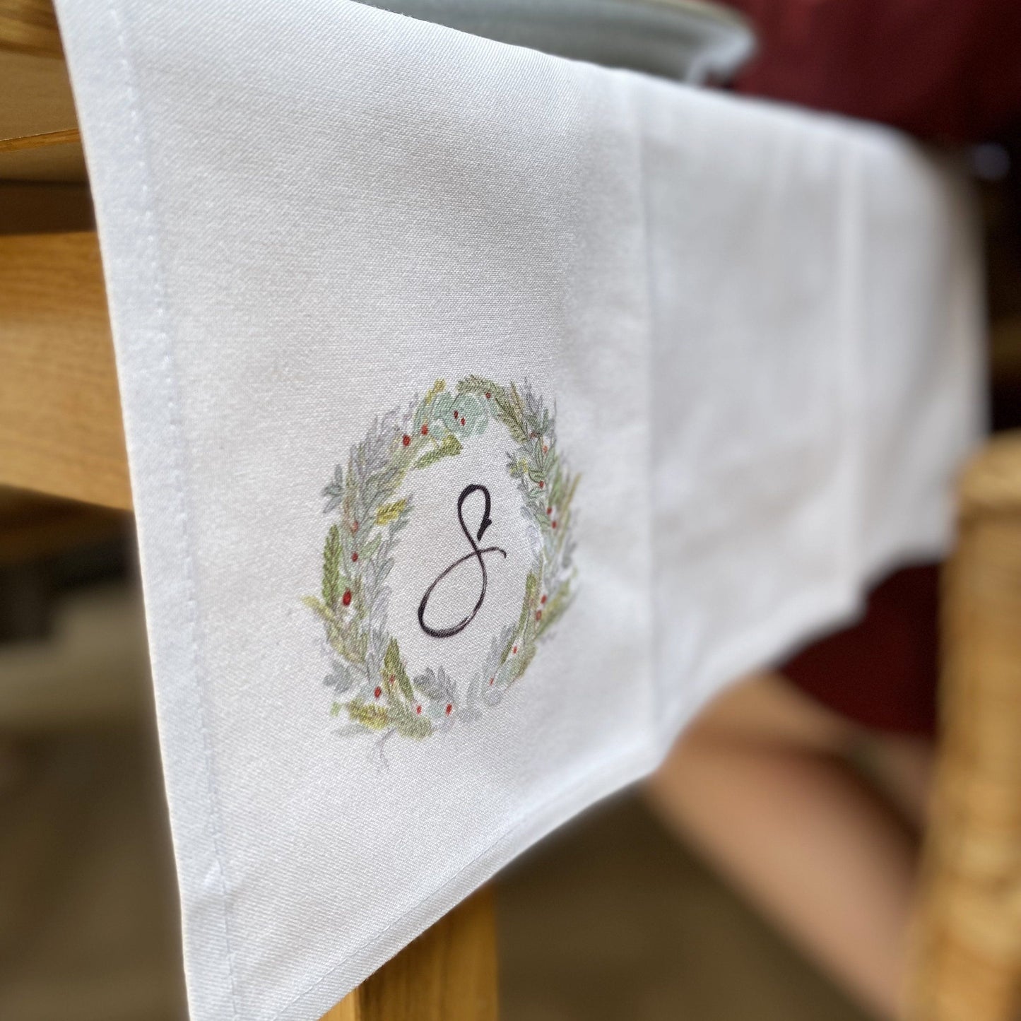 Wreath Personalised Napkin