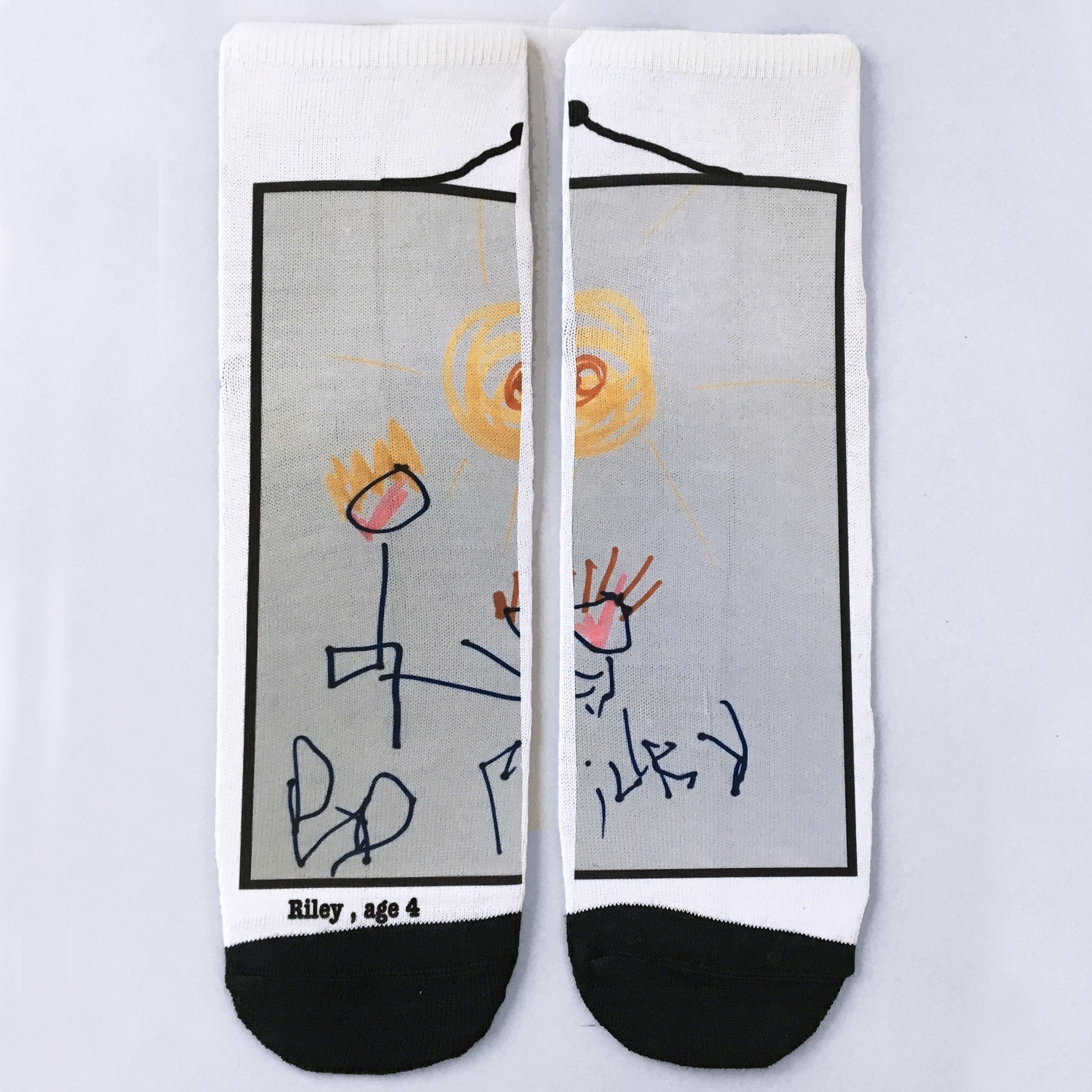 Your Child's Drawing Socks, Socks, - ALPHS 