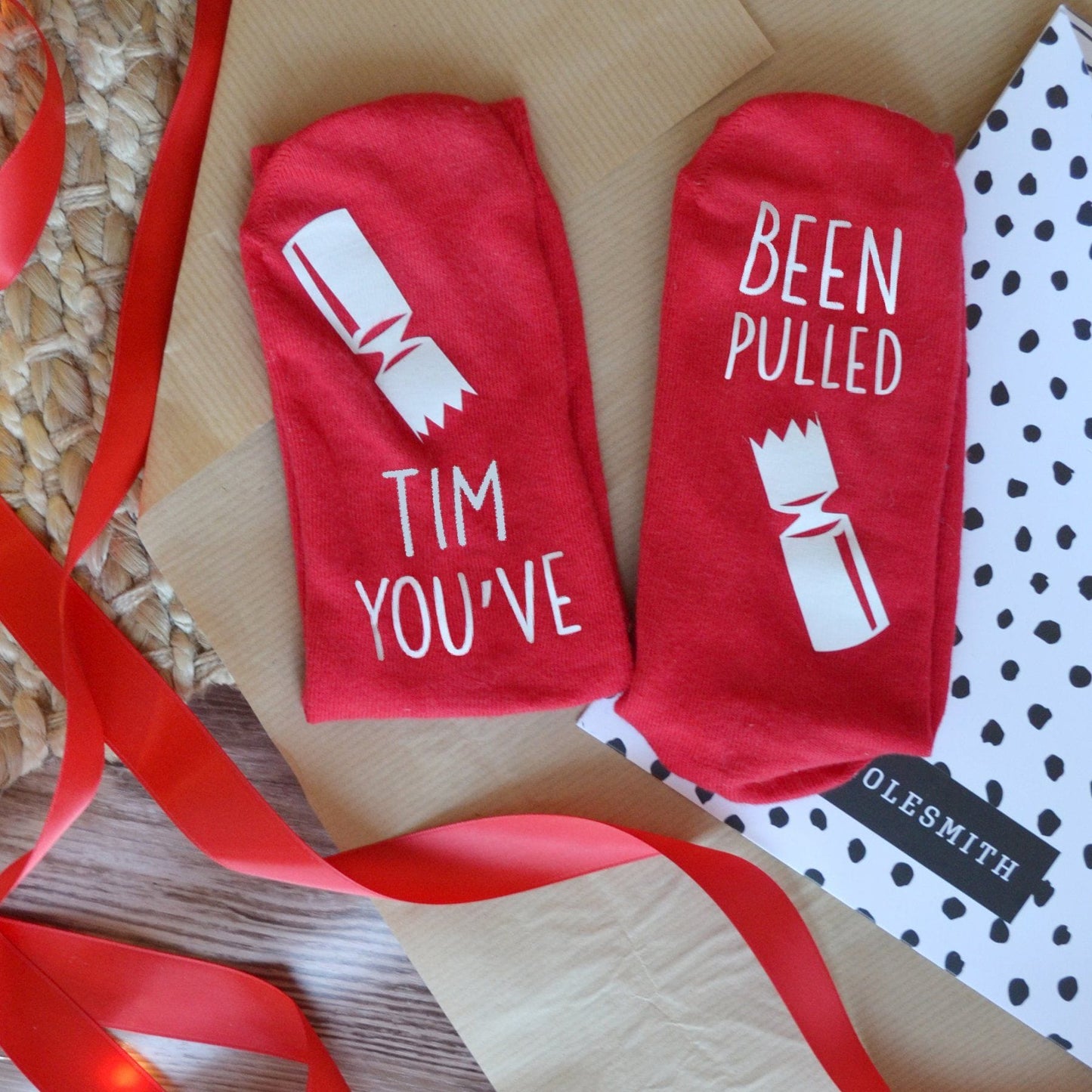 You've Been Pulled Funny Christmas Cracker Socks