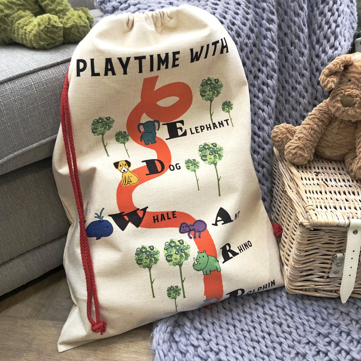 Adventures With… Toy Storage Bag, Blanket, - ALPHS