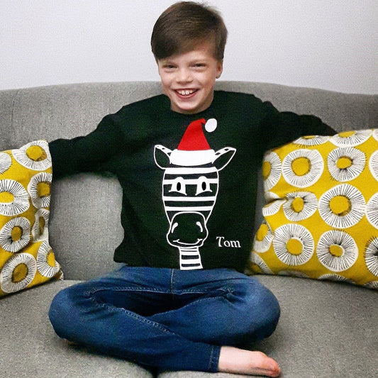 Children's Zebra Christmas Jumper, Jumper, - ALPHS