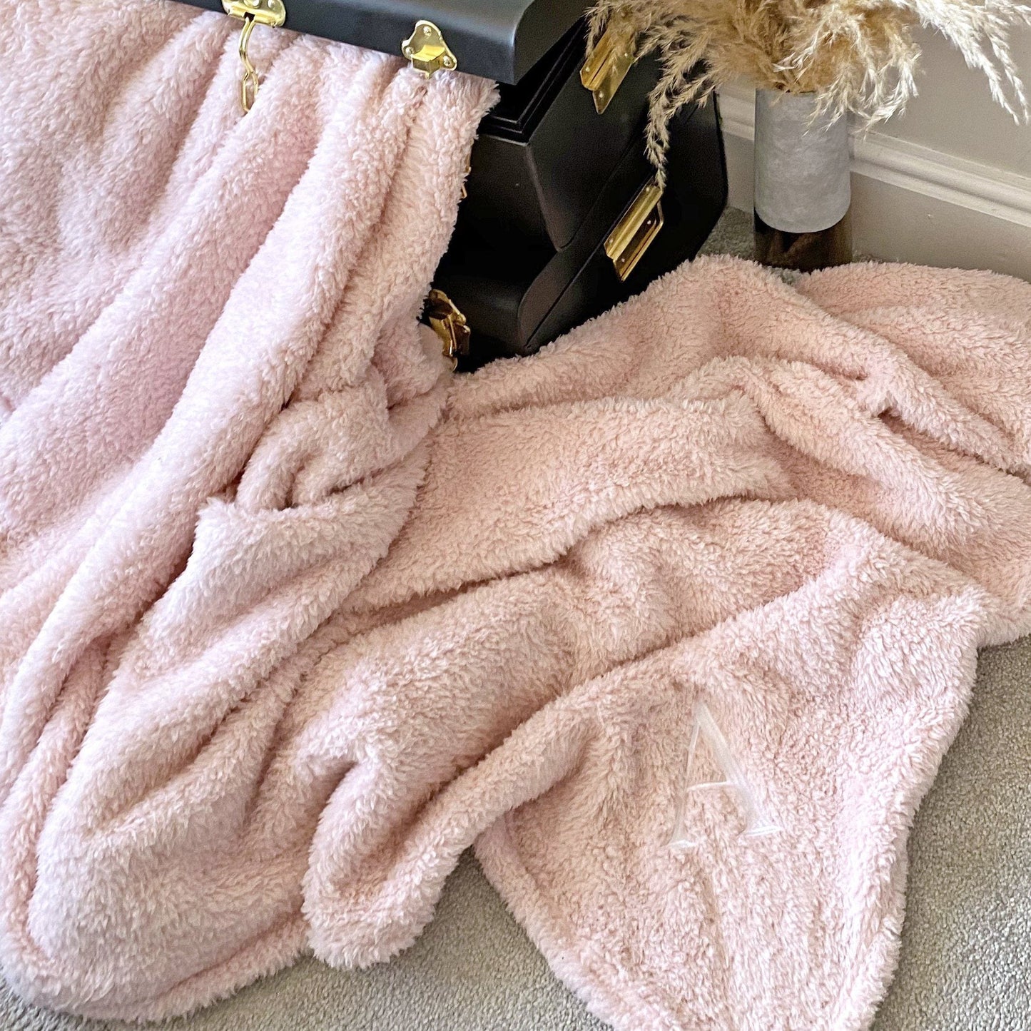 Embroidered Personalised Teddy Fleece Blanket, Blanket, - ALPHS