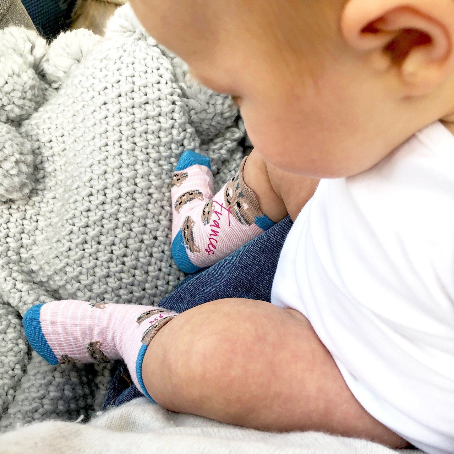 Personalised Cat Baby Socks, socks, - ALPHS