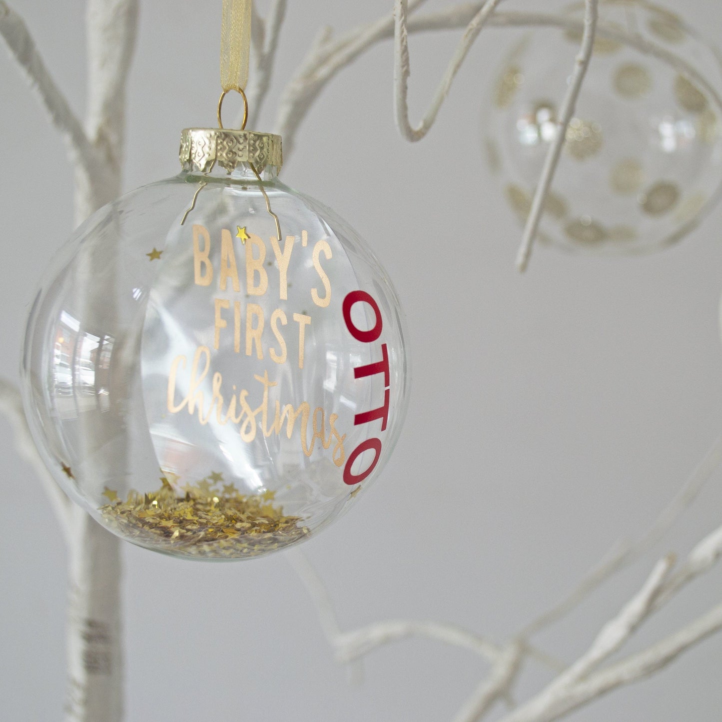 Personalised Baby's First Christmas Bauble, Bauble, - ALPHS