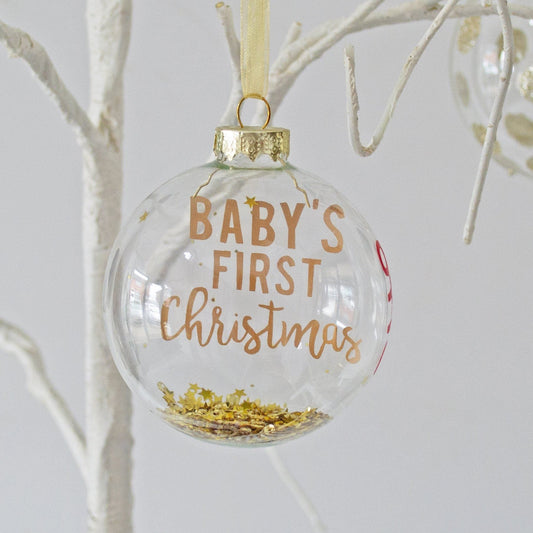 Personalised Baby's First Christmas Bauble, Bauble, - ALPHS