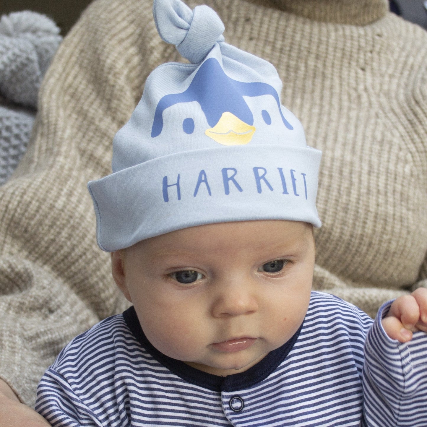Personalised Baby Penguin Hat, Hats, - ALPHS