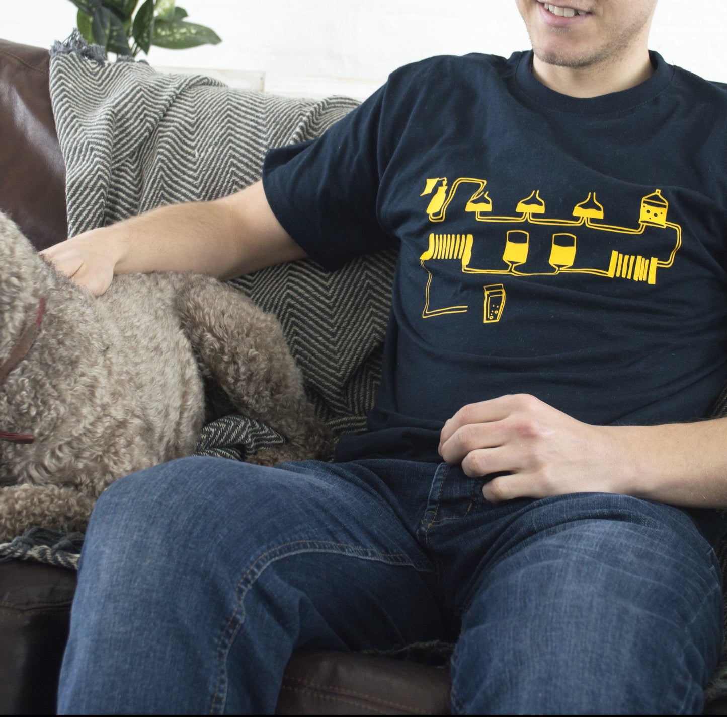 Beer Processing Men's T-shirt, t-shirt, - ALPHS