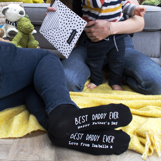 Best Daddy Ever Personalised Socks, socks, - ALPHS
