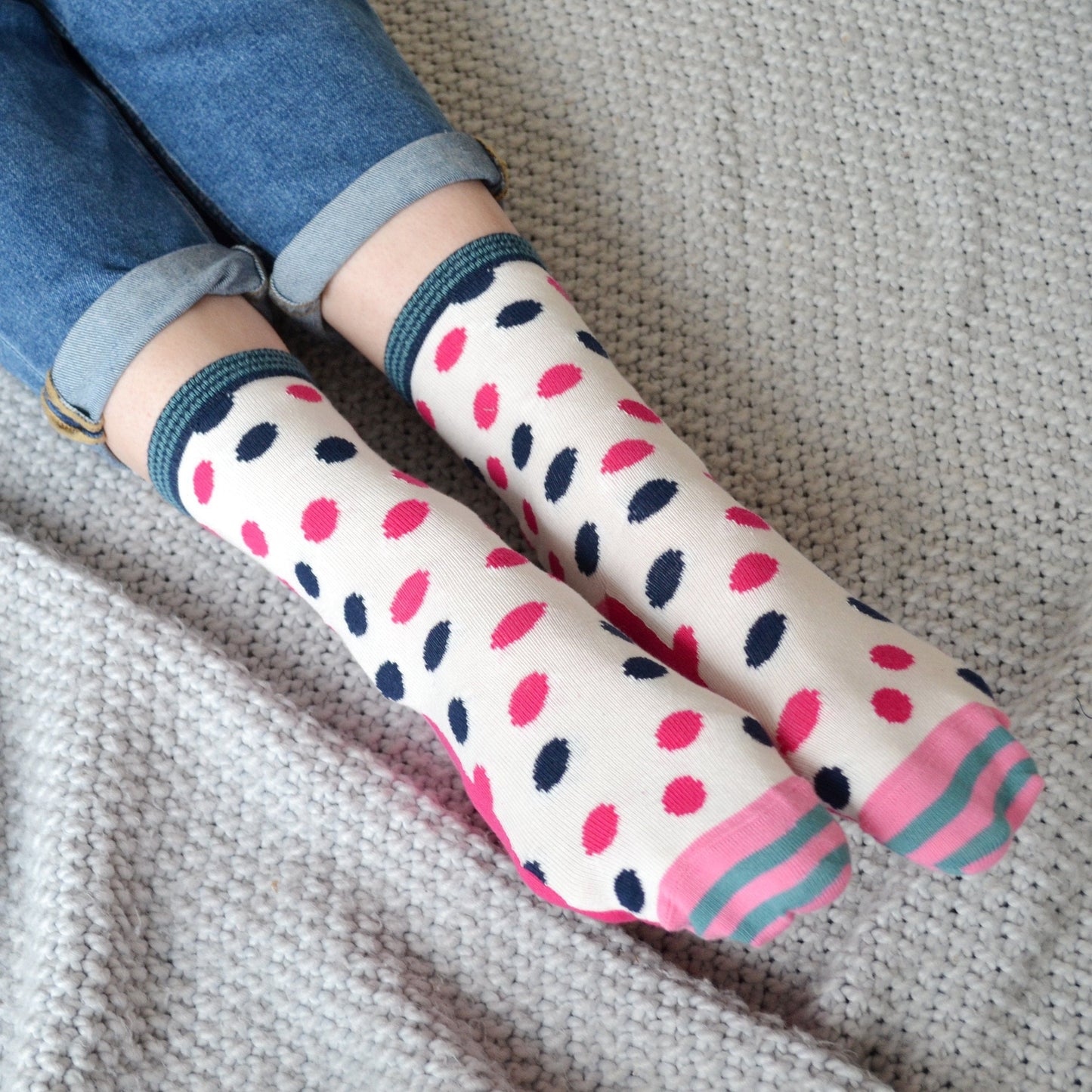 Best Friends Patterned Slogan Socks