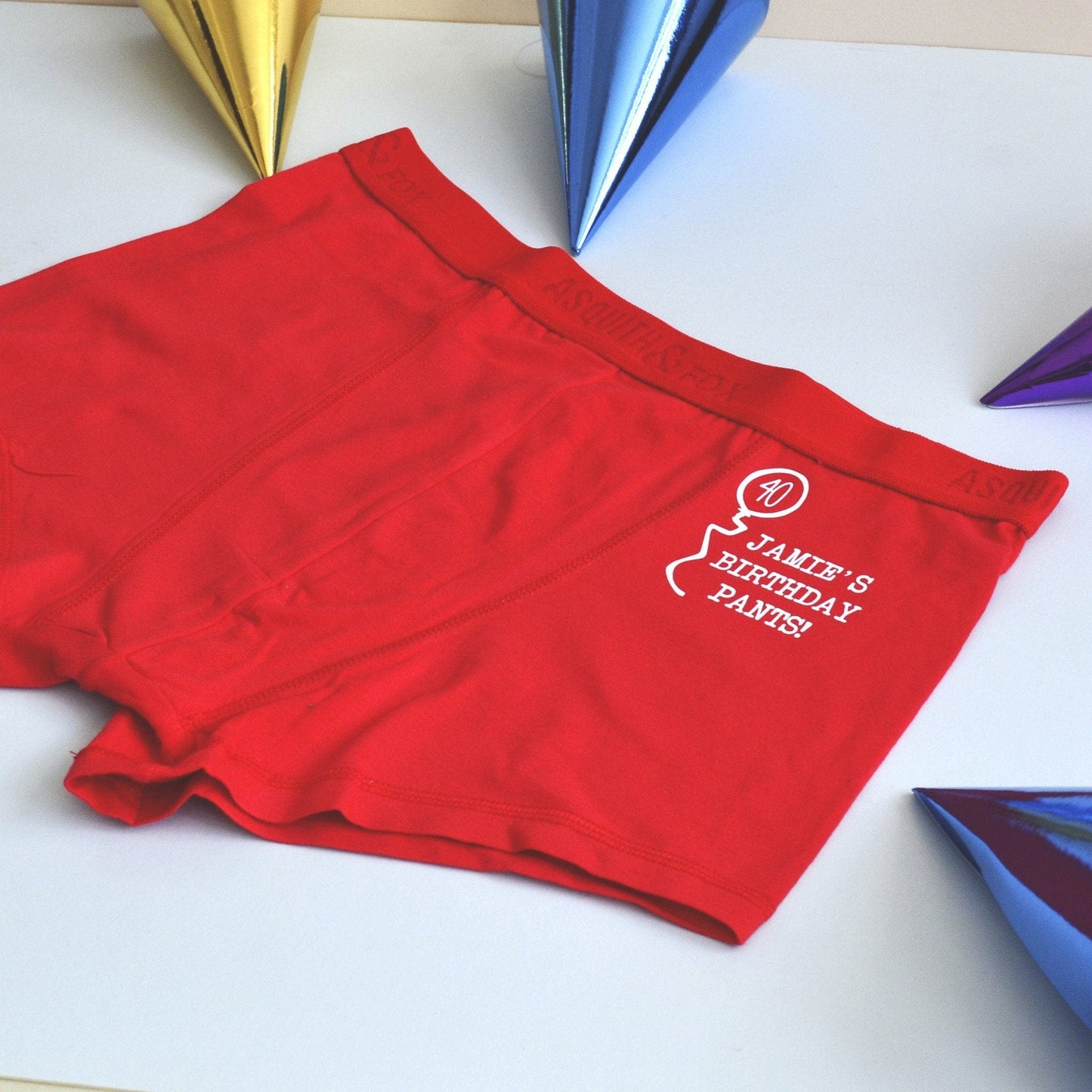 Personalised Birthday Underpants, underwear, - ALPHS