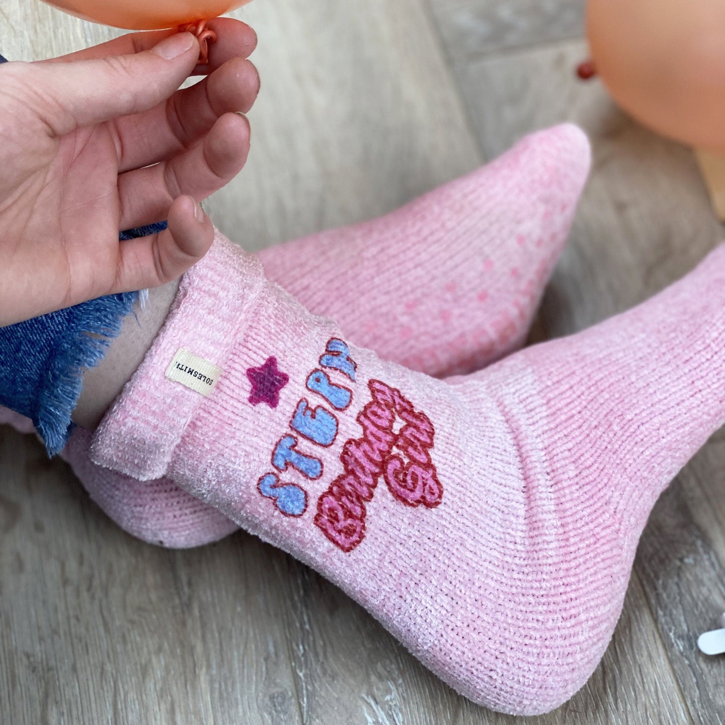 Personalised Birthday Girl Slogan Socks