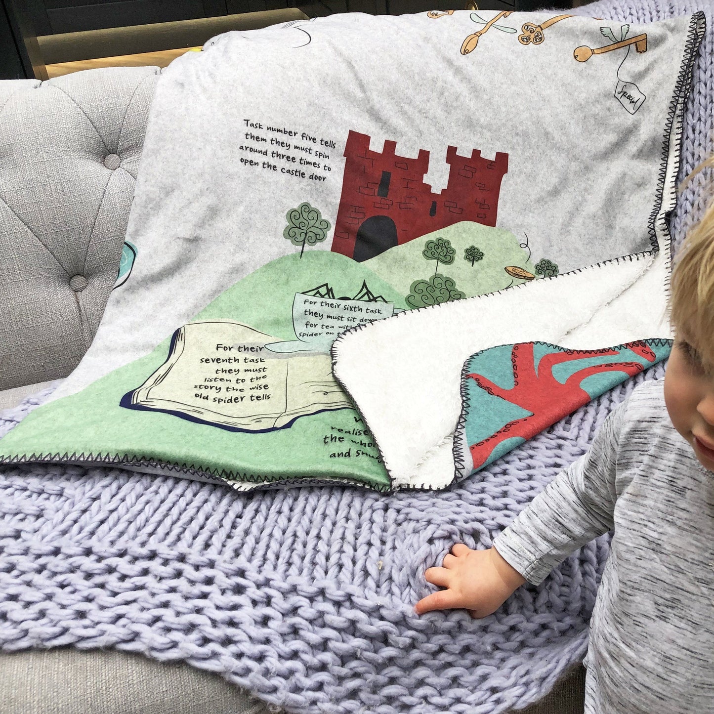 Personalised Book on a Blanket, Blanket, - ALPHS