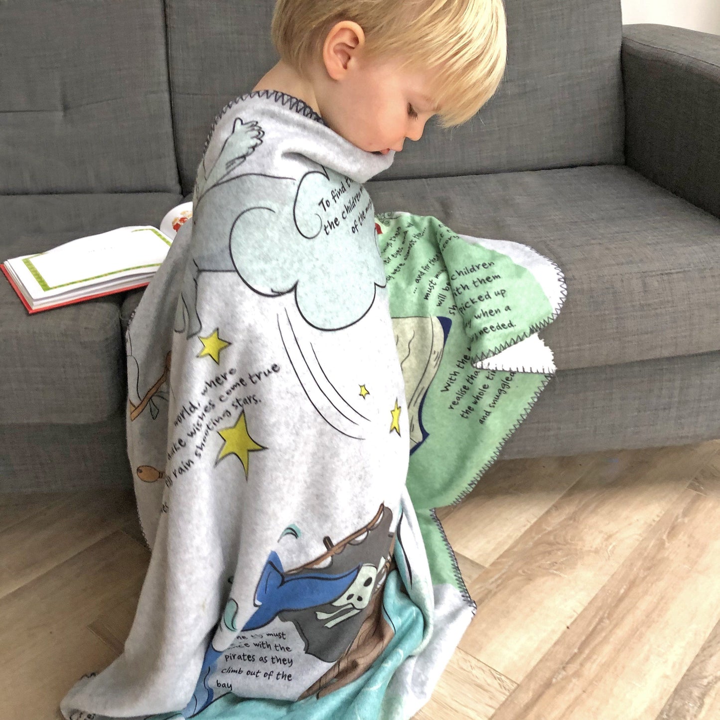 Personalised Book on a Blanket, Blanket, - ALPHS