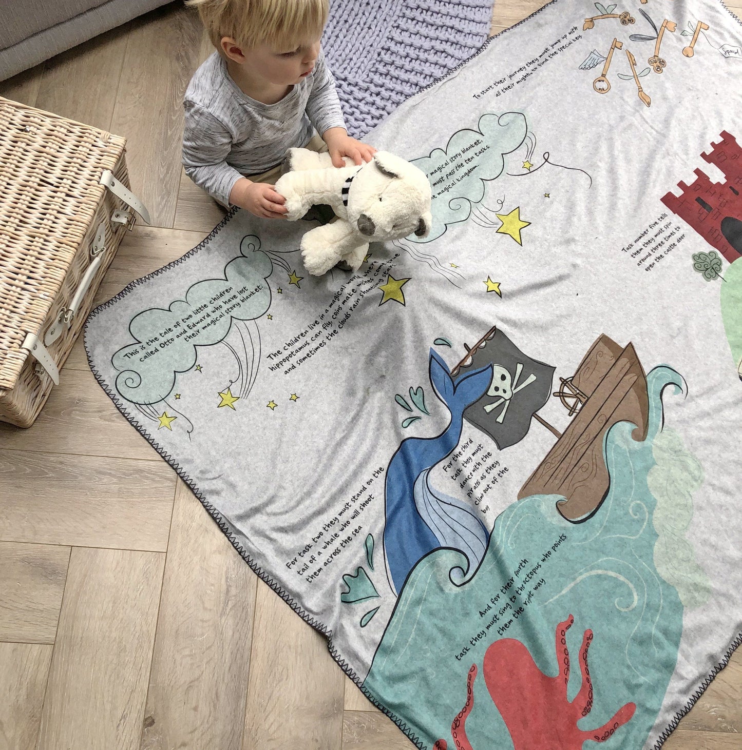 Personalised Book on a Blanket, Blanket, - ALPHS