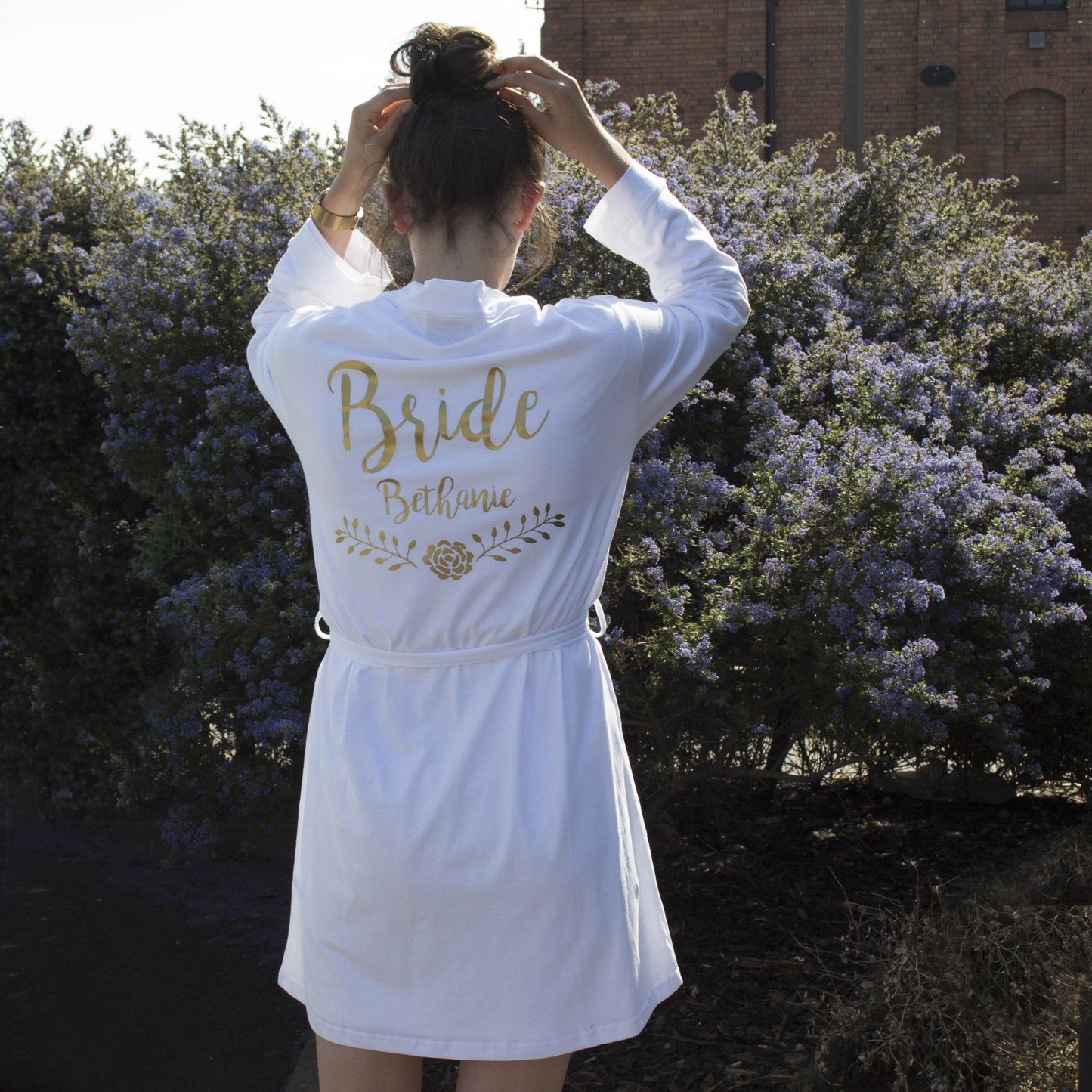 Personalised Cotton Wedding Robe, Robe, - ALPHS