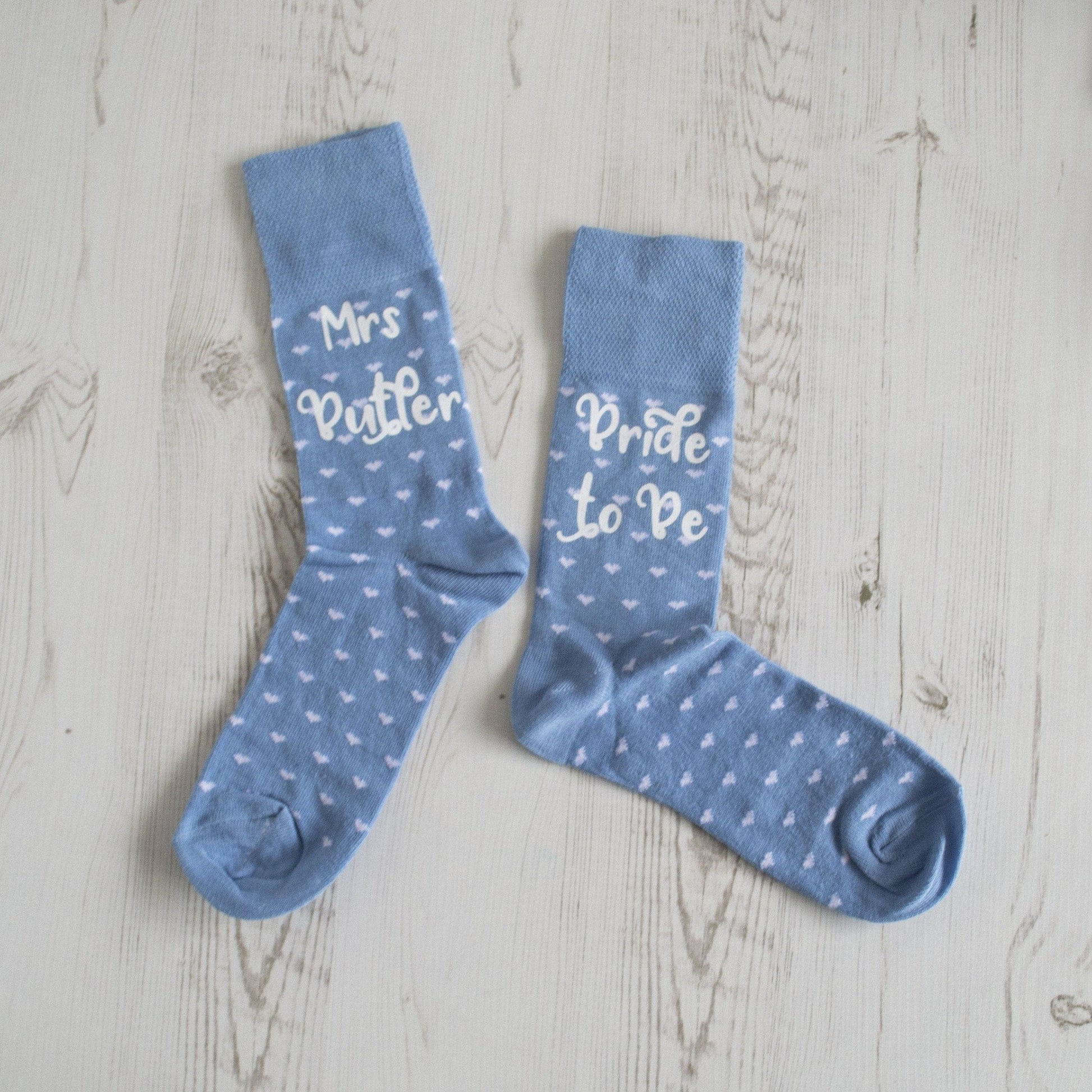 Personalised Bride To Be Wedding Socks, Personalised Socks, - ALPHS