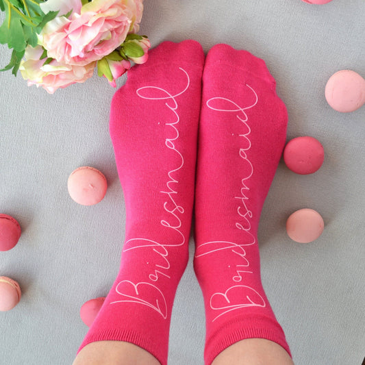 Personalised Gift Wedding Socks - Bridesmaid, Socks, - ALPHS