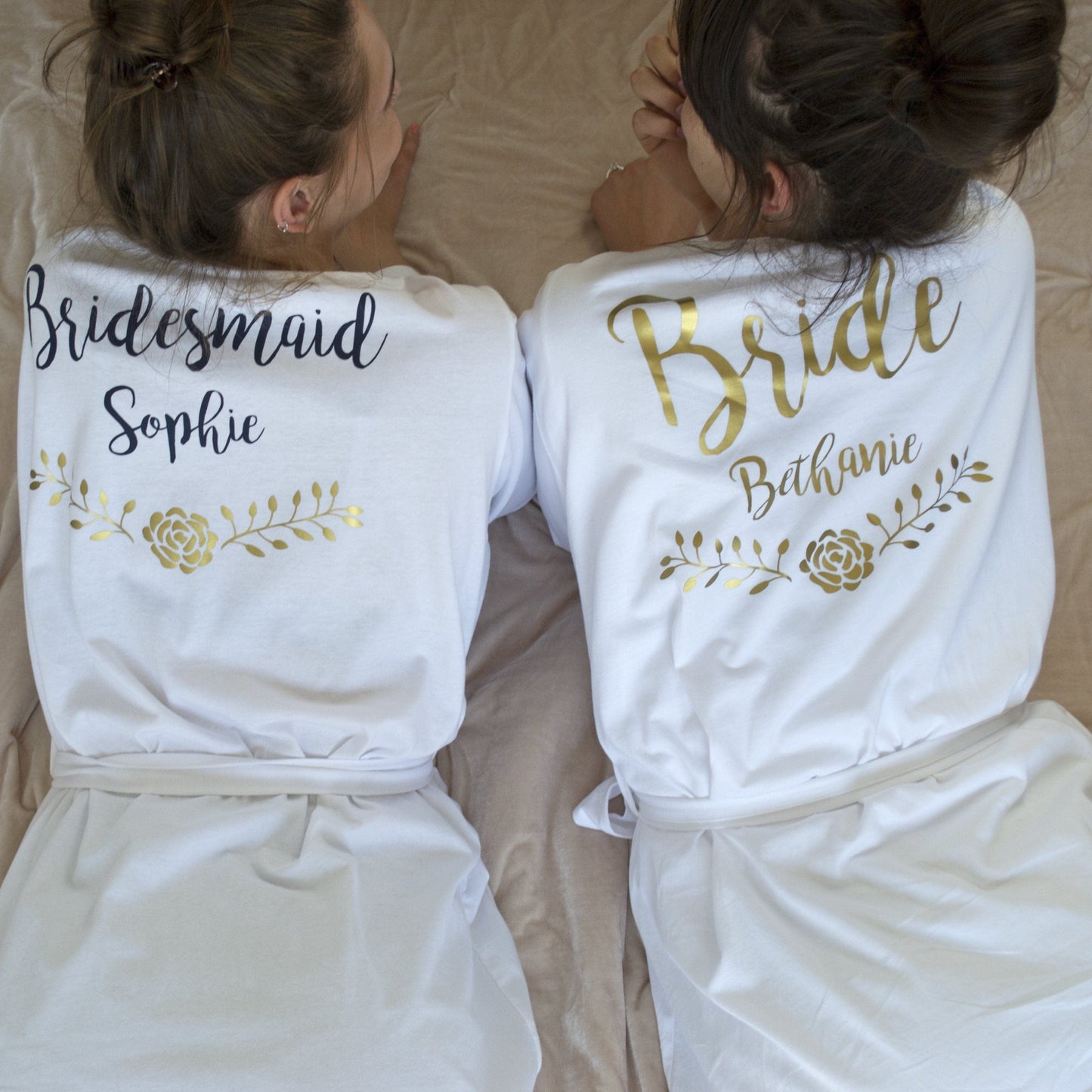 Personalised Cotton Wedding Robe, Robe, - ALPHS