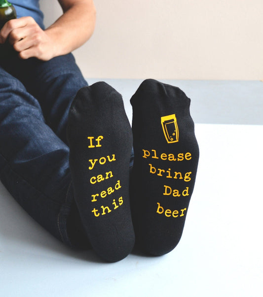 Hidden Message Please Bring Beer Personalised Socks, Alcohol, socks, - ALPHS