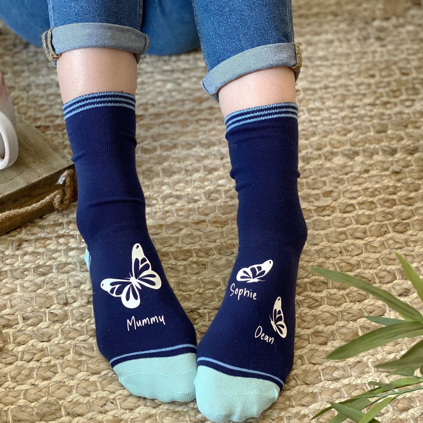 Mummy and Me Butterfly socks