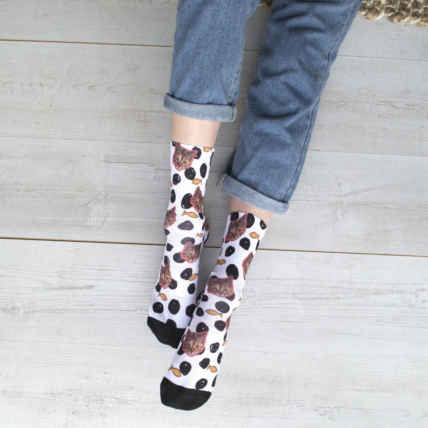 Personalised Cat Photo Socks, socks, - ALPHS