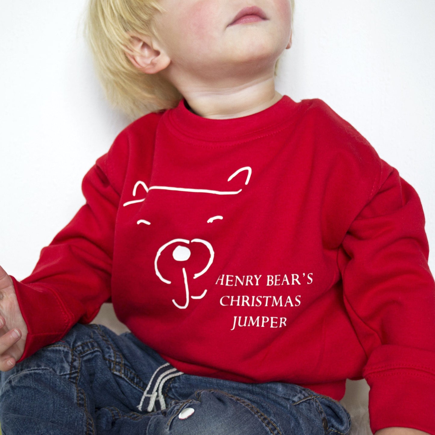 Personalised Children's Christmas Bear Jumper, Jumper, - ALPHS