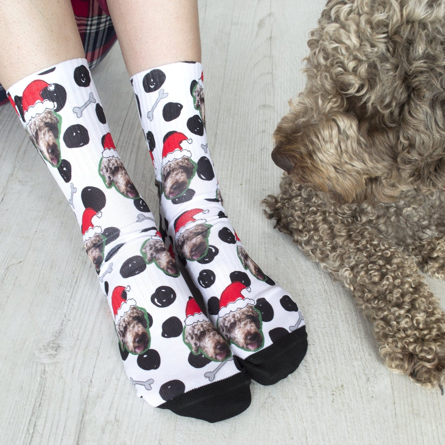Personalised Christmas Dog Pet Photo Socks, Socks, - ALPHS