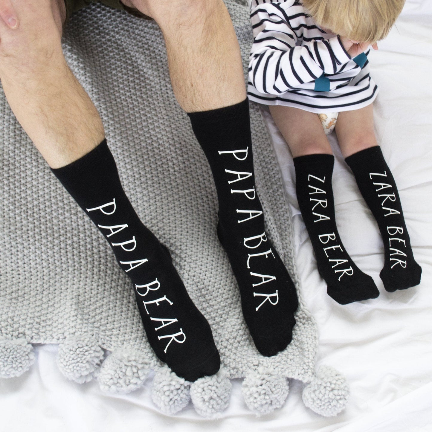 Twinning Daddy Bear and Me Socks, socks, - ALPHS