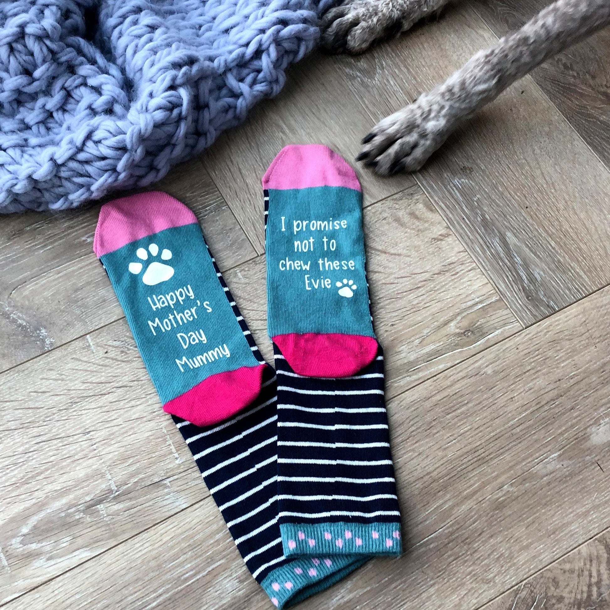 Mother's Day Patterned Socks From The Dog, Socks, - ALPHS