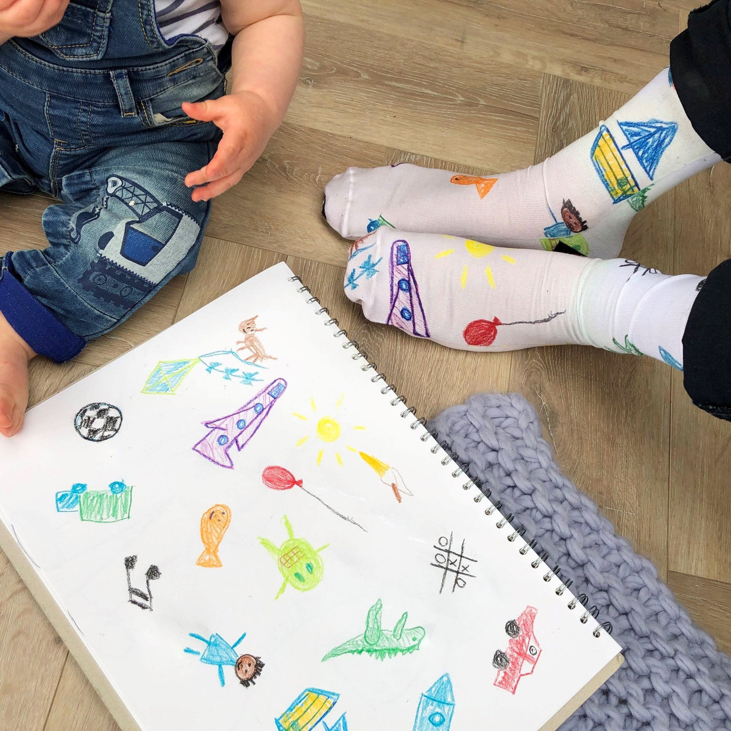 Personalised Socks With Your Child's Drawing, Socks, - ALPHS