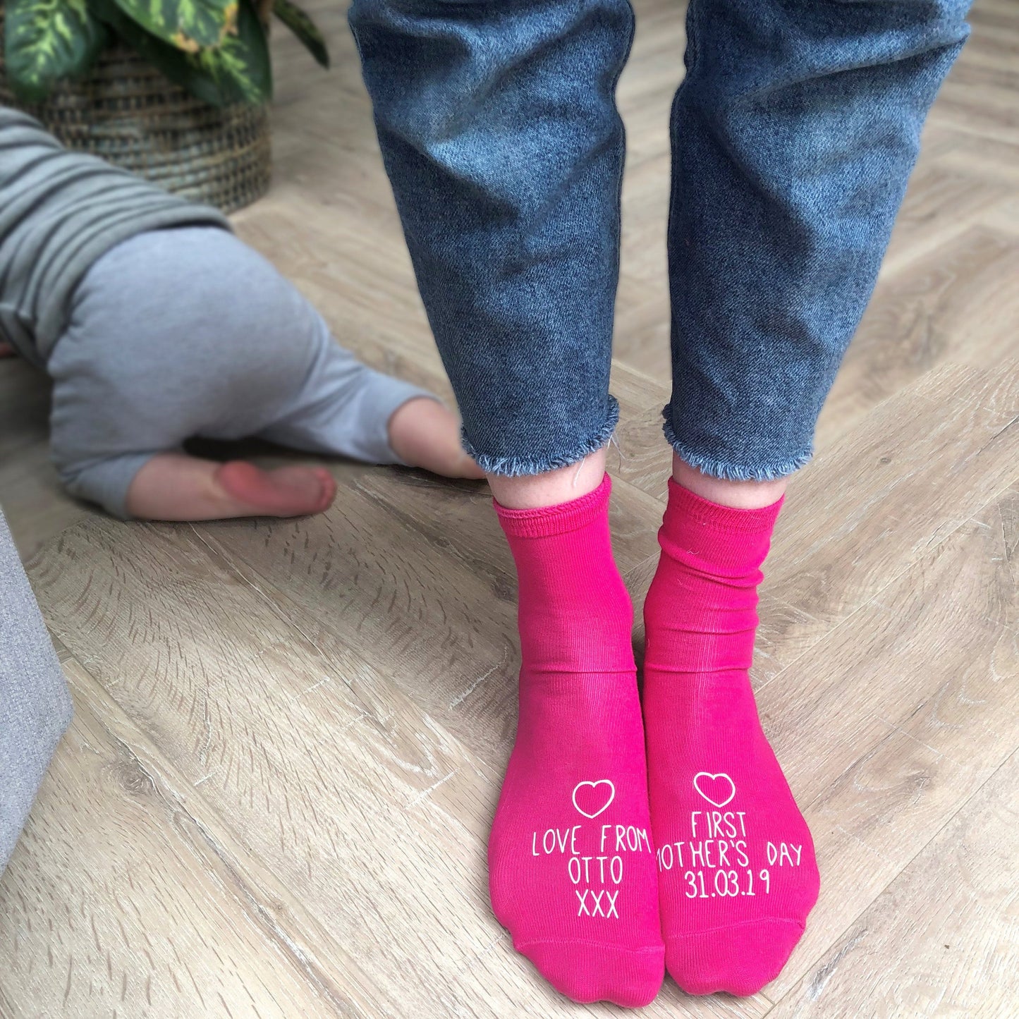 Personalised Socks - First Mother's Day, socks, - ALPHS