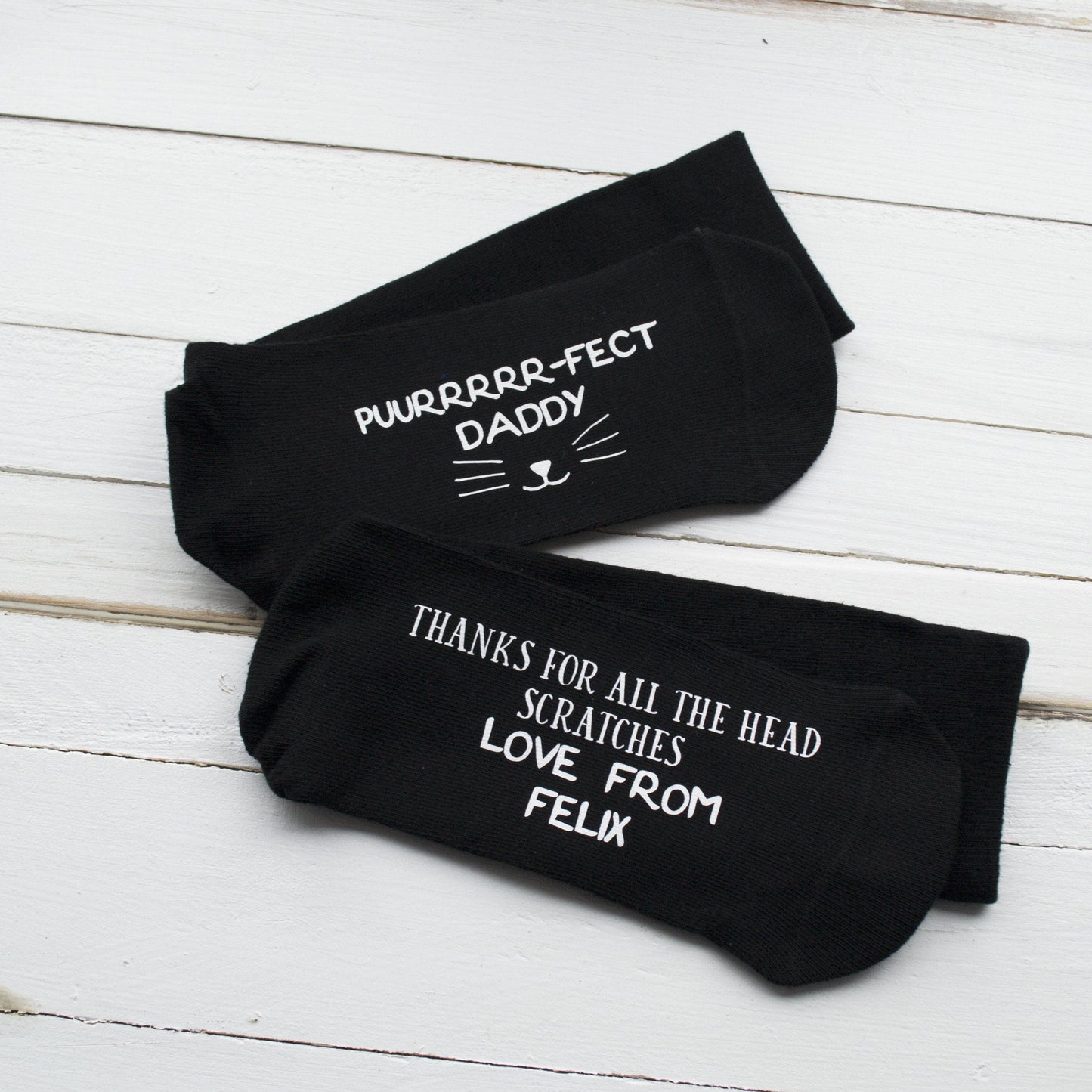 Personalised Socks from the Cat, Personalised Socks, - ALPHS