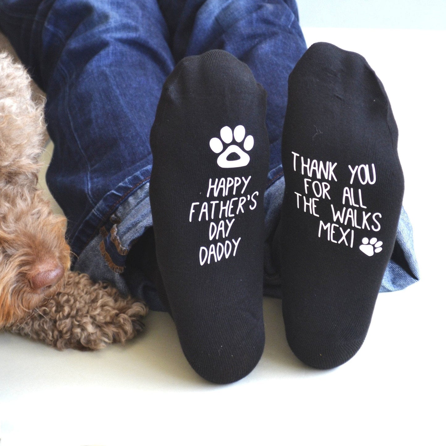Father's Day Socks From The Dog, socks, - ALPHS
