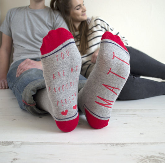 My Favourite Person Personalised Socks, Socks, - ALPHS