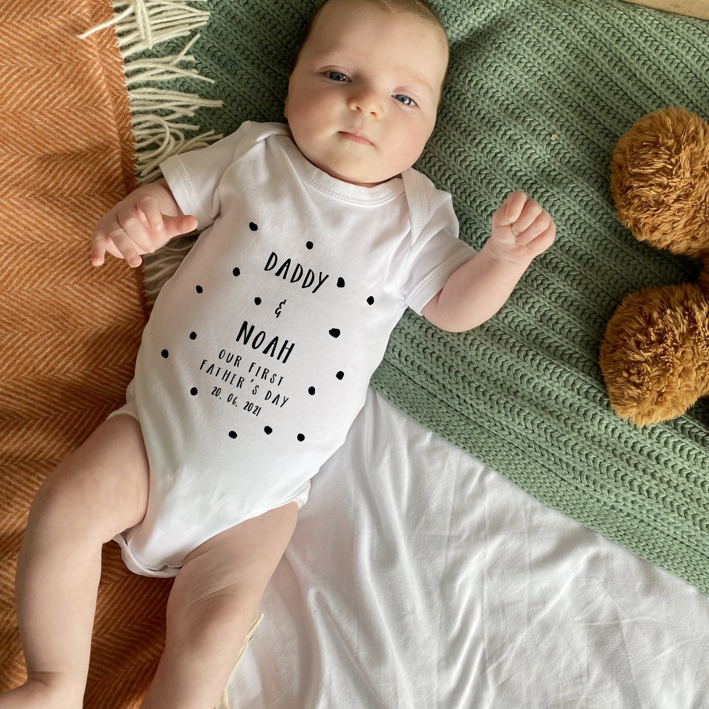 Personalised First Father's Day Babygrow