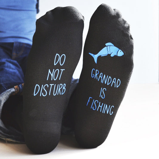 Do Not Disturb, Personalised Fishing Socks, socks, - ALPHS