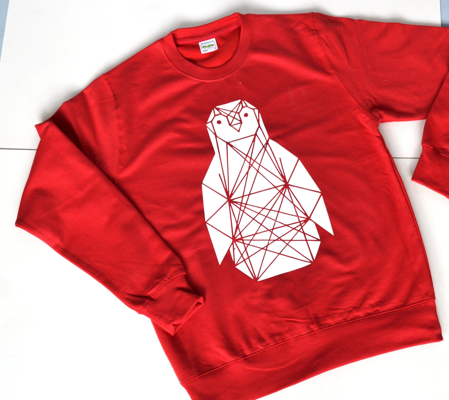 OUTLET Geometric Penguin Jumper Size Small