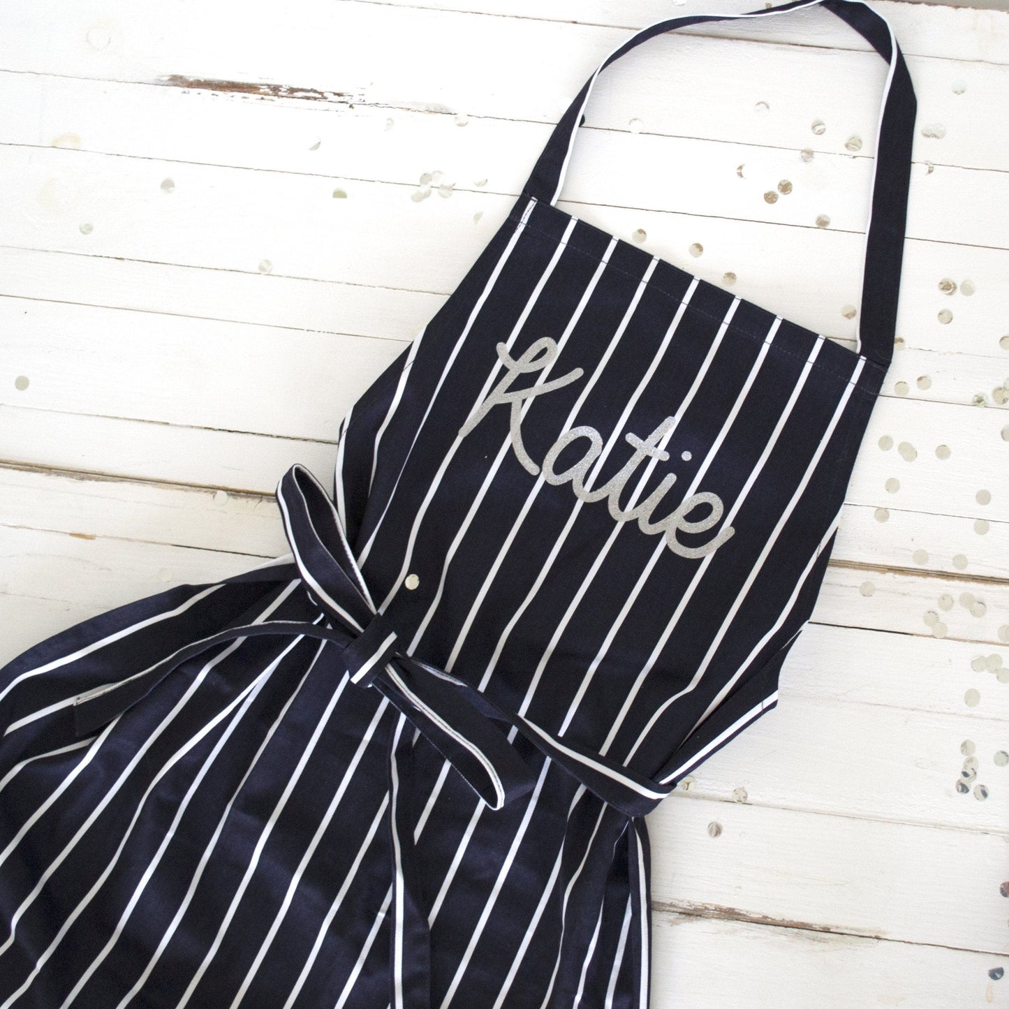 Personalised Glitter Name Apron, apron, - ALPHS