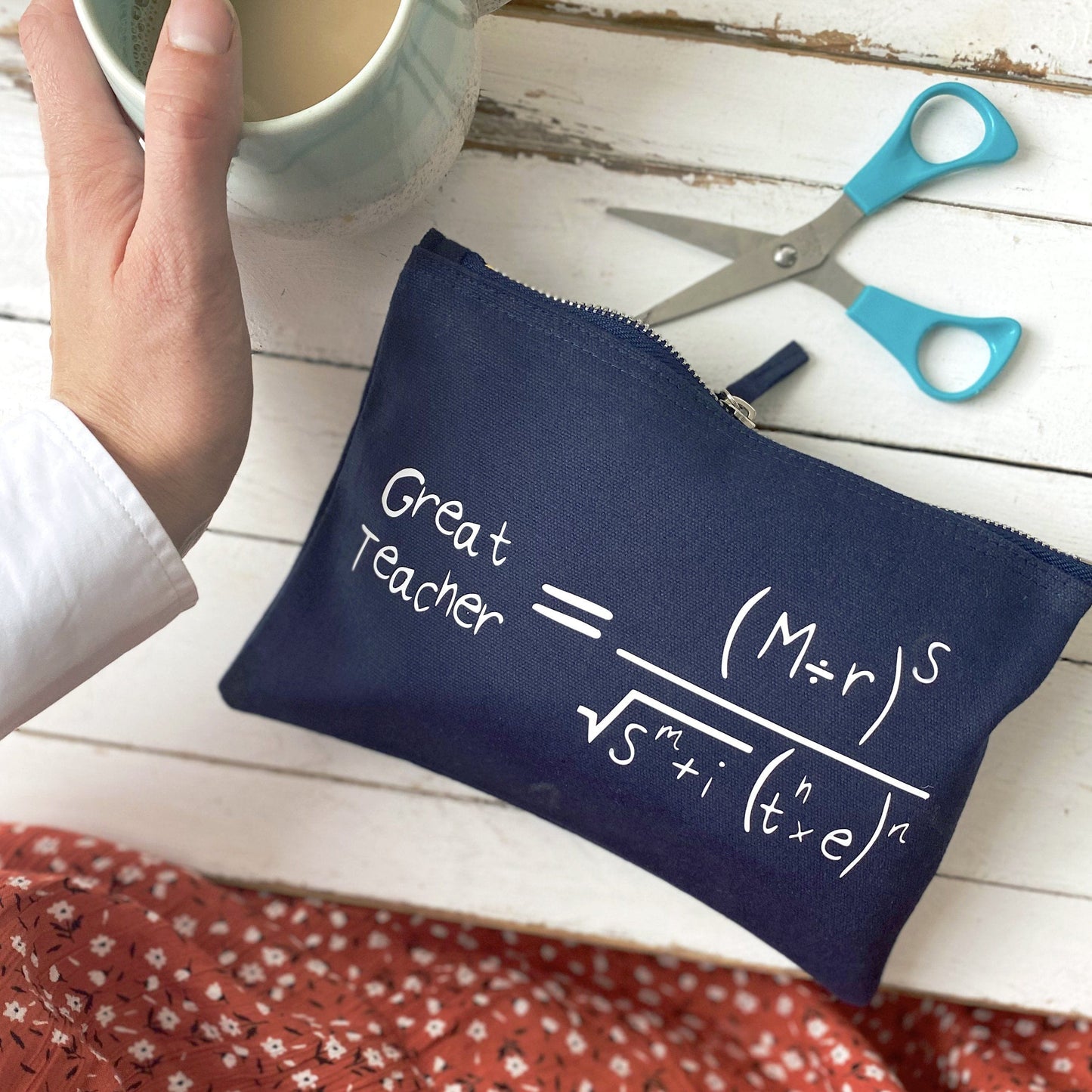 Hidden Message Great Teacher Maths Pencil Case