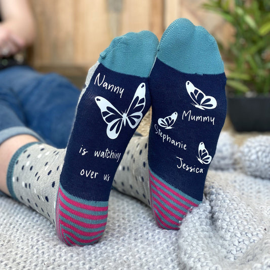 In Memory of Butterfly Socks