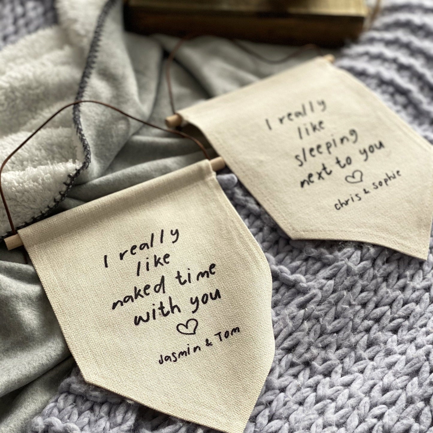 I Like Naked Time With You Bedroom Hanging Banner
