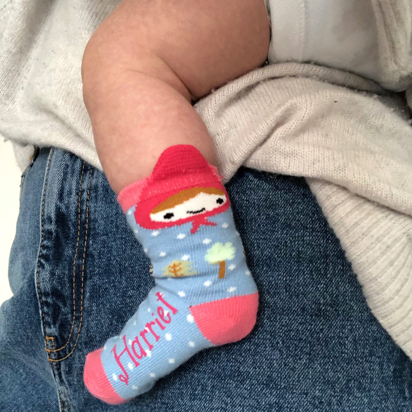 Personalised Little Red Riding Hood Baby Socks, socks, - ALPHS