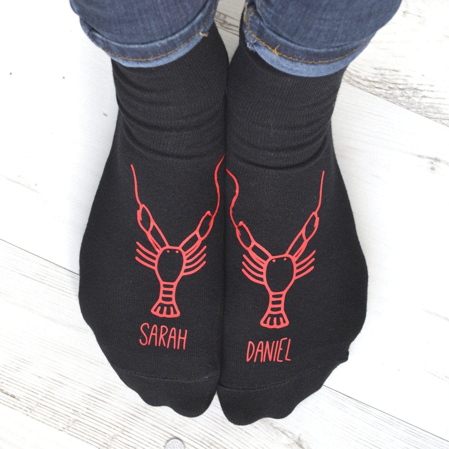 Personalised Gift Animal Socks - Lobster, socks, - ALPHS