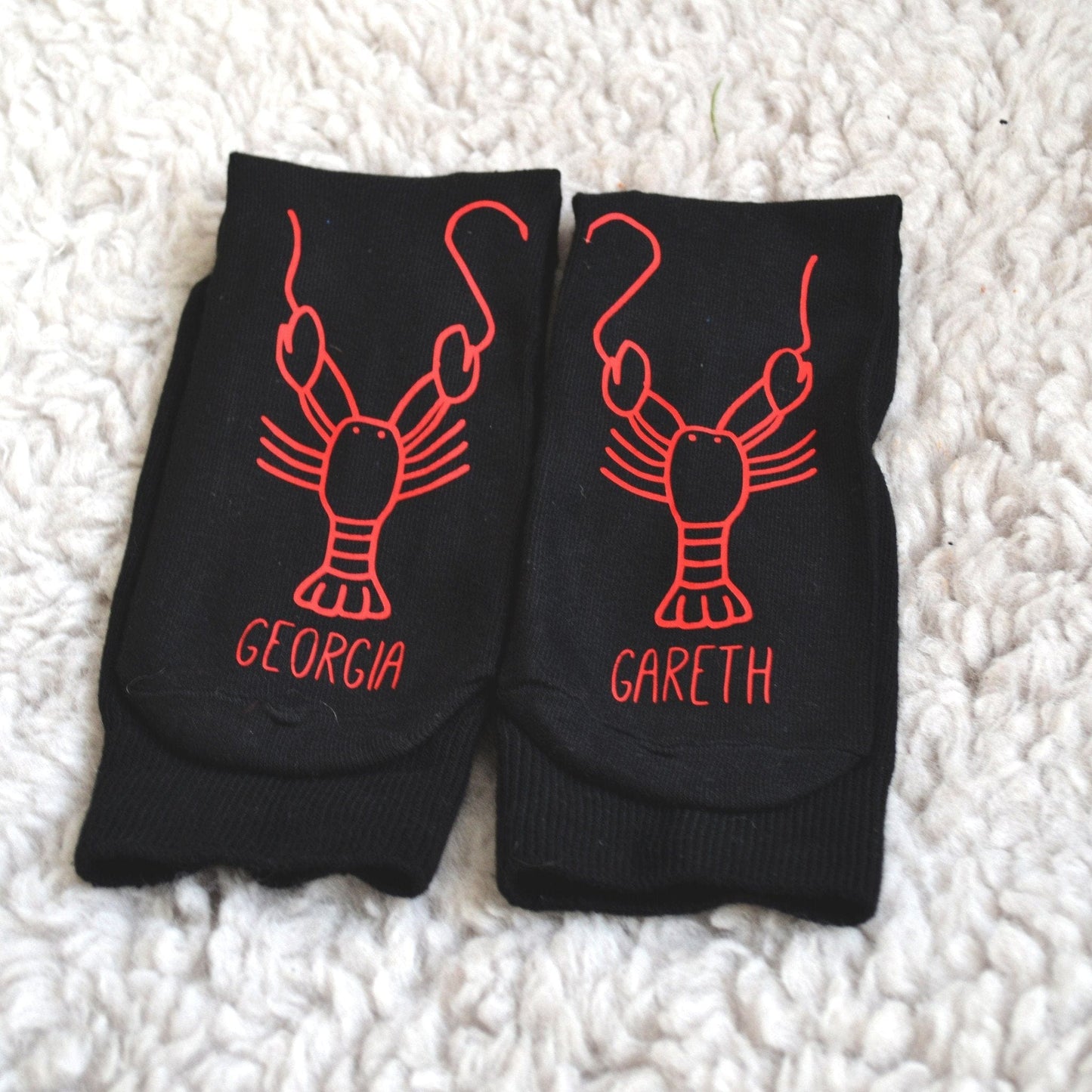 Personalised Gift Animal Socks - Lobster, socks, - ALPHS