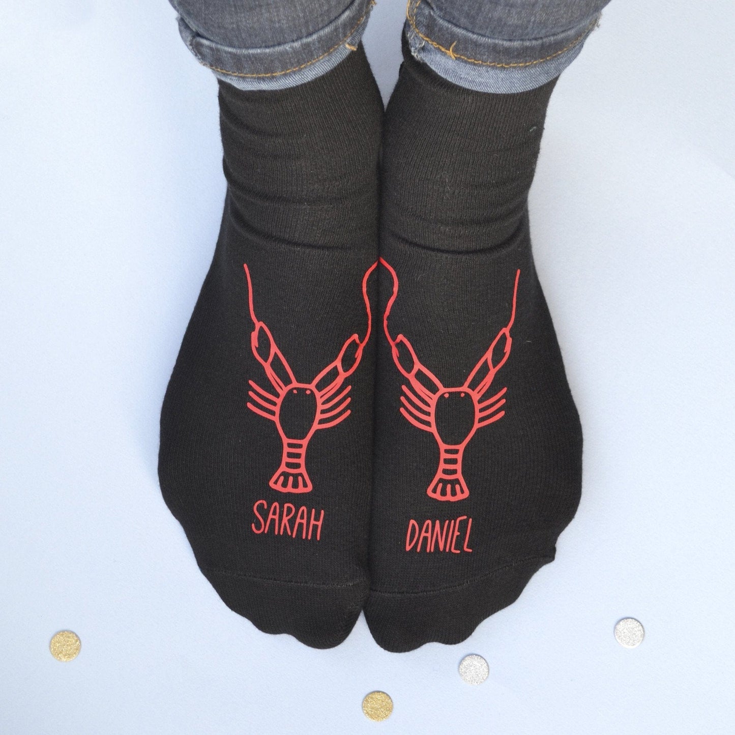 Personalised Gift Animal Socks - Lobster, socks, - ALPHS