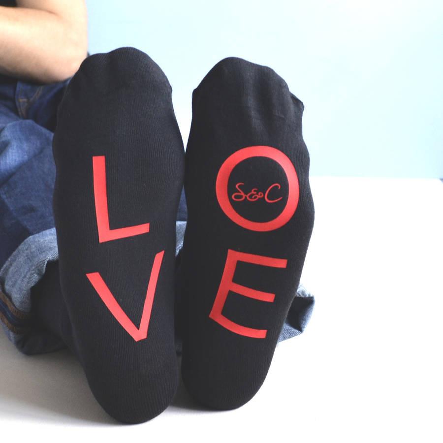 Love Socks For A Couple, Socks, - ALPHS