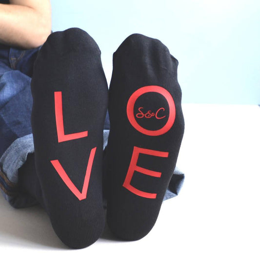 Love Socks For A Couple, Socks, - ALPHS