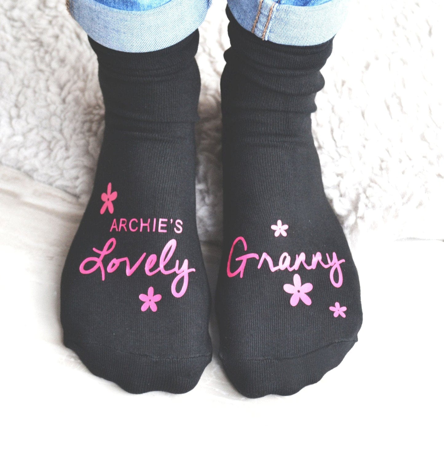 Personalised Socks - Lovely Granny, socks, - ALPHS
